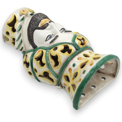 Testa di Moro Murale (da Appendere) ceramica Caltagirone, Traforata, h 33 cm ca. (1Unità) MD2 - 