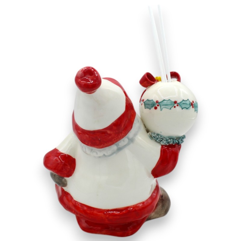 Porta Essências Perfumistas Difusor Papai Noel em cerâmica fina, h 17 x 15 cm aprox. - 