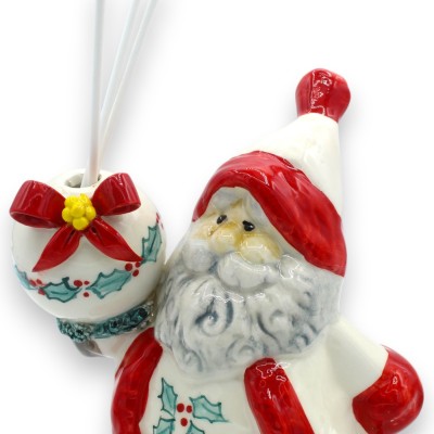 Weihnachtsmann-Diffusor-Essenzhalter aus feiner Keramik, H ca. 17 x 15 cm. - 