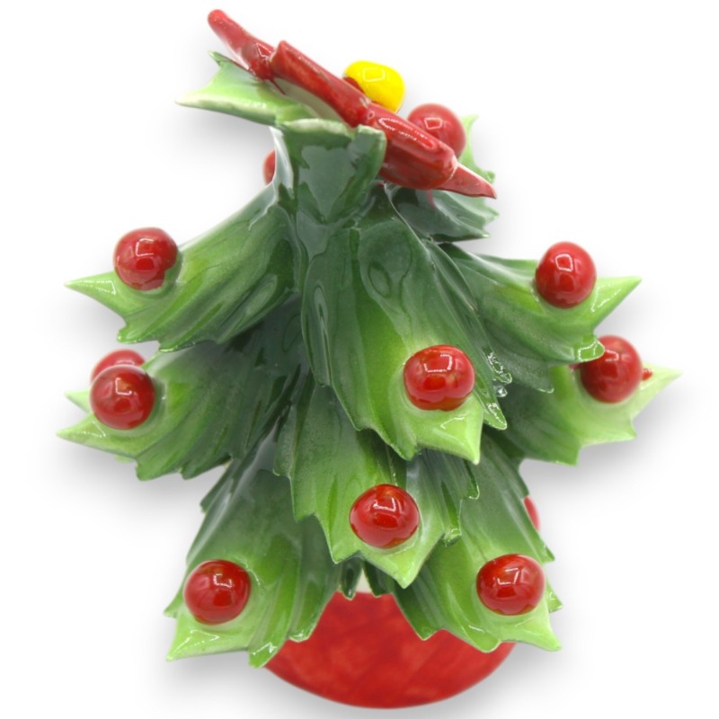 Santa Claus tree in fine ceramic - h 13 / 14 cm approx. (1pc) random model - 