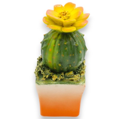 Planta suculenta em vaso, cerâmica fina, h aprox. 14 cm (1 peça) - modelos e decorações variadas. - 