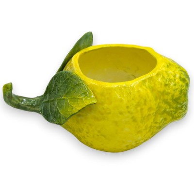 Vaso a forma di Limone, in pregiata Ceramica, 2 opzioni misura (1Unità) - 