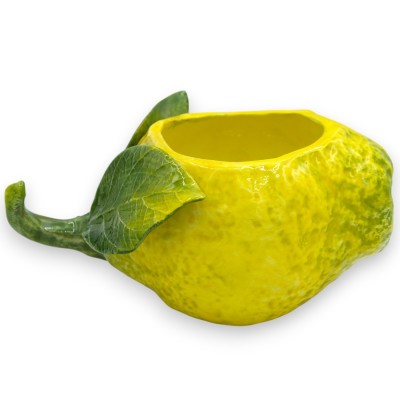 Vase en forme de citron, en céramique fine, 2 options de tailles (1pc) - 