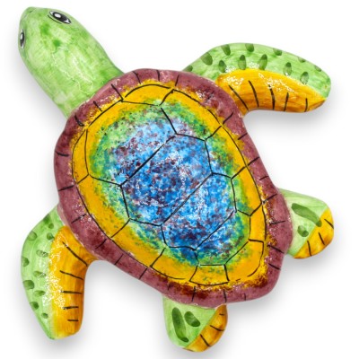 Sea Turtle in fine Sicilian ceramic, in various sizes (1pc) - 