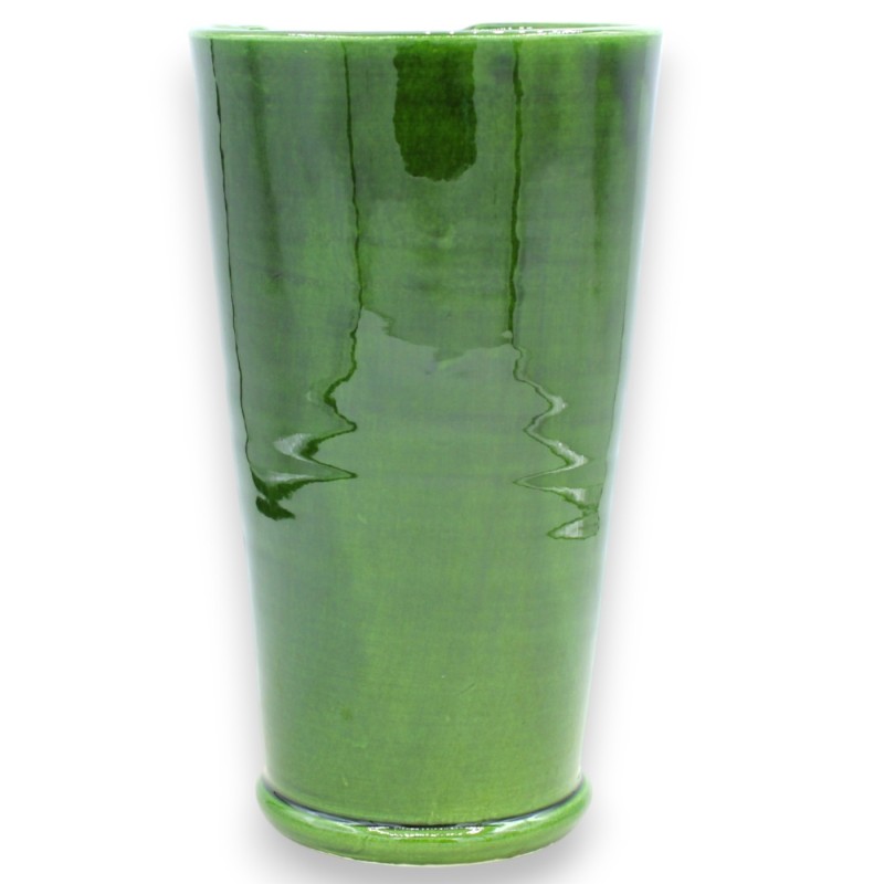 Portavasos Corda, de cerámica fina, h 23 x Ø 13 cm MAX, Verderame - 