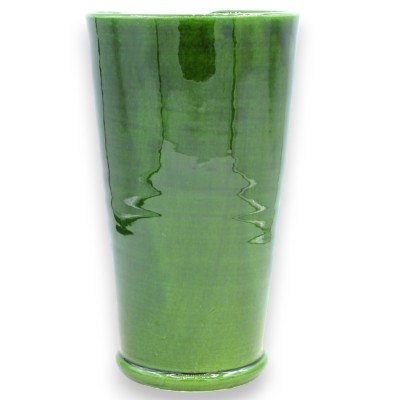 Portavasos Corda, de cerámica fina, h 23 x Ø 13 cm MAX, Verderame - 