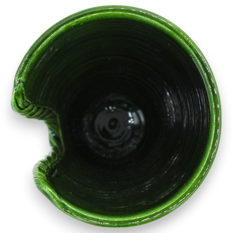 Corda glashållare, i fin keramik, h 23 x Ø 13 cm MAX, Verderame - 