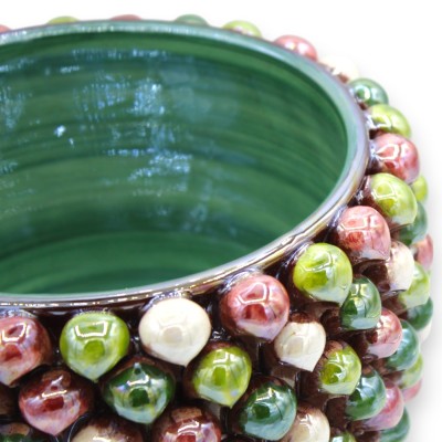 Cachepot Pigna Multicolore, Caltagirone ceramic, Mother of Pearl enamel, 2 size options (1pc) MD5 - 