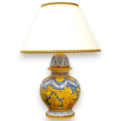 Luminária barroca em cerâmica Caltagirone - altura 55 cm aprox. Decoração barroca e império - 