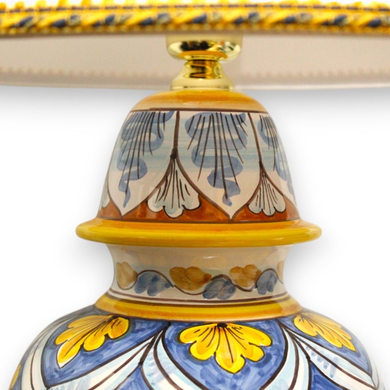 Luminária barroca em cerâmica Caltagirone - altura 55 cm aprox. Decoração barroca e império - 
