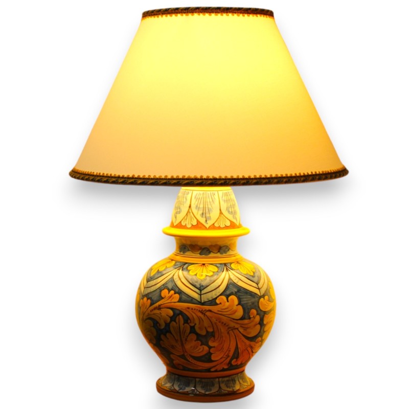 Luminária barroca em cerâmica Caltagirone - altura 55 cm aprox. Decoração barroca e império - 