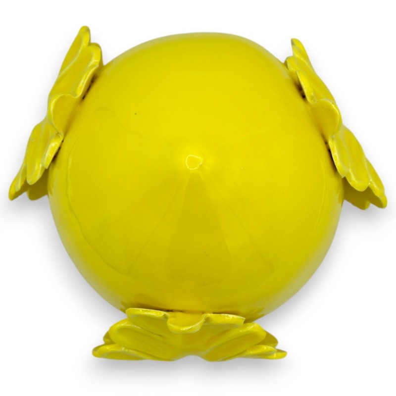 Pumo en fine céramique sicilienne, jaune avec 4 options de taille (1pc) - 