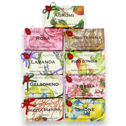 Sapone Vegetale fatto a mano, Varie opzioni fragranza (1Unità) 200g Formato Grande - 