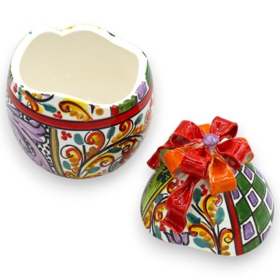 Caltagirone keramiek sieraden ei, h 20 x Ø 13 cm, moderne en veelkleurige stijl decoratie MD2 - 