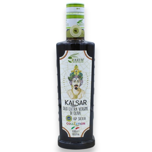 - Kalsar et Halisah - Huile EVO IGP Sicilienne - COLLECTION - 2 options de taille et de décoration (1pc) -  2