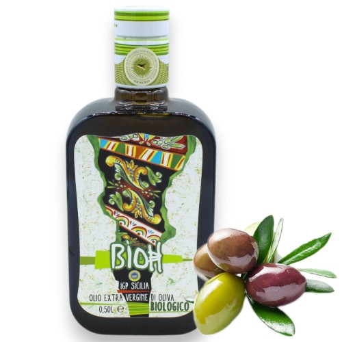 - Bioh - Ekologisk siciliansk IGP EVO Oil - 500 ml - Kallpressad -