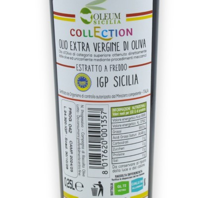 - Medoro e Rovenza - Sicilian IGP EVO Oil, 250 ml - COLLECTION, two decoration options (1pc) - 
