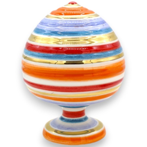 Pumo Modern Design, cerámica de Caltagirone, h 15 x 11 cm aprox. (1 pieza) Dos opciones de decoración Esmalte de oro pur 2