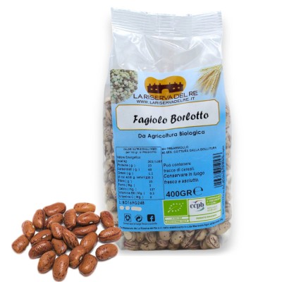 Strączki ekologiczne - fasola Borlotto i fasola Cannellino (1 szt.) 400 g - 