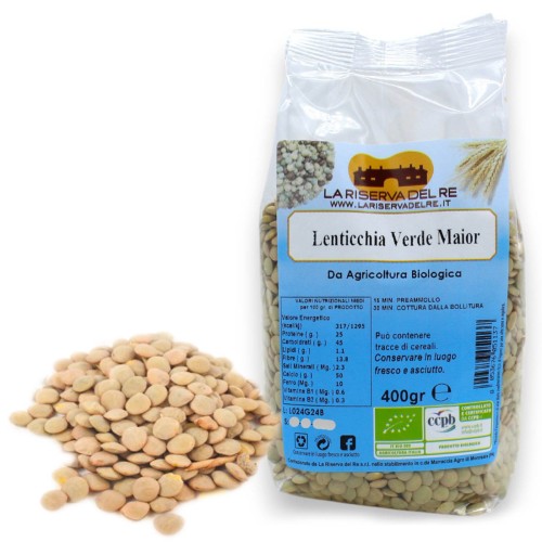 Bio-Hülsenfrüchte - geschälte kleine Linsen, große Linsen und rote Linsen (1 Stück) - 400 g -  2