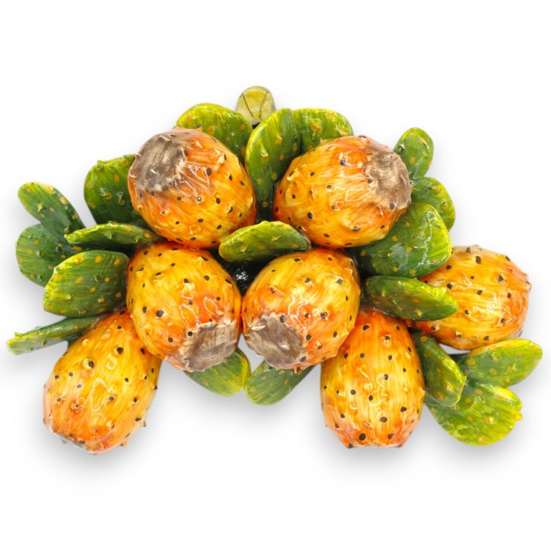 Łuk z kompozycją składającą się z 7 owoców opuncji figowej i blaszek opuncji figowej, wys. ok. 23 x 30 cm. z dobrej cera