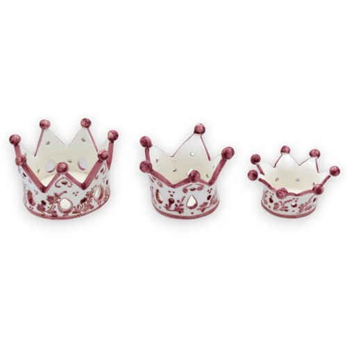 Bolsos vazios para coroa ou porta bombons em cerâmica preciosa, com três opções de tamanho (1pc) decoração barroca borde