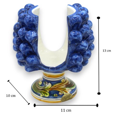 Serviettenhalter Pigna, Caltagirone-Keramik, H. ca. 13 x 11 cm. (1 Stück) verschiedene Farben und zufällige Stieldekorat