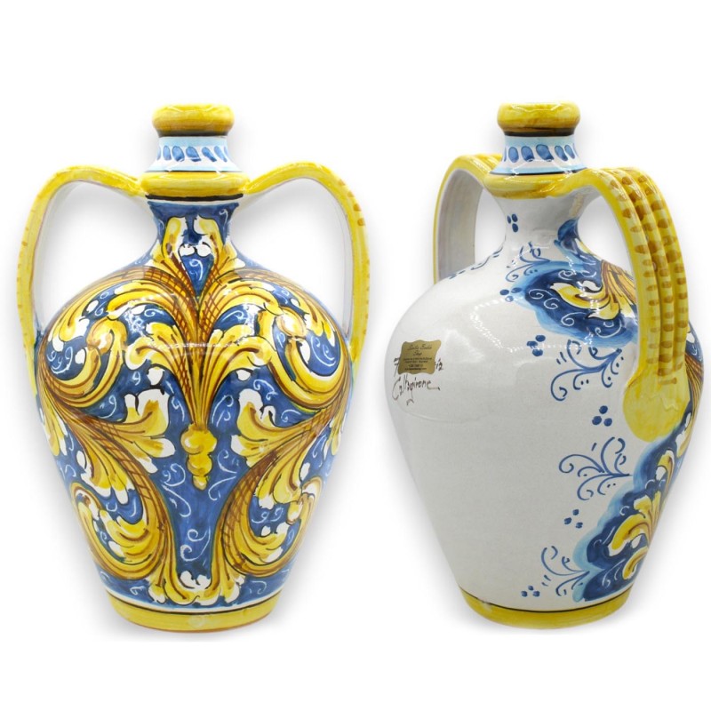 Vaso Quartara Bummulo altura 28 x 20 cm aprox. (1pc) Cerâmica Caltagirone, várias decorações - 