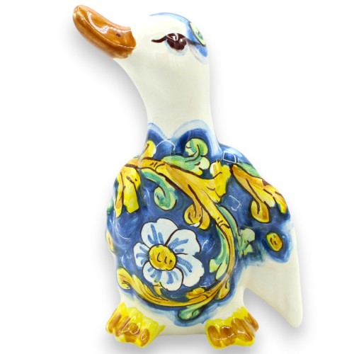 Pato de Asa Aberta, Cerâmica Caltagirone, a 20 x l 12 cm aprox. (1 unidade) duas opções de decoração -  2