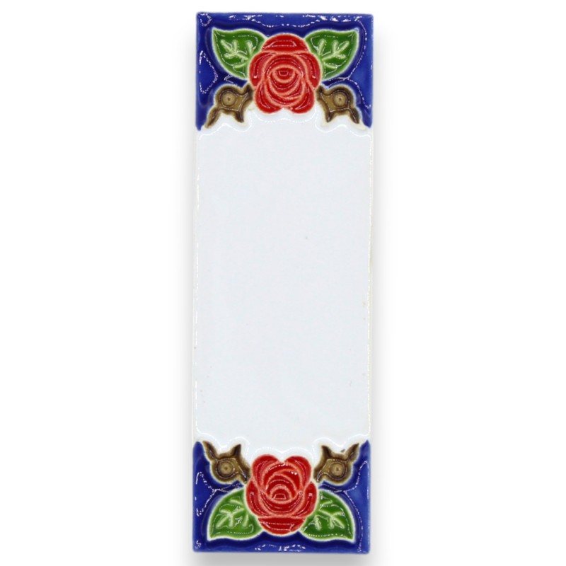 House Letters and Numbers in Fine Sicilian Ceramics Decorated by Hand - 