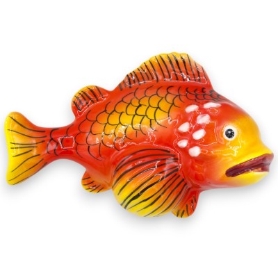Scorfano, Wandfisch, aus feiner Keramik, H 12 x 20 cm ca. (1 Stück) mit Farboption - 