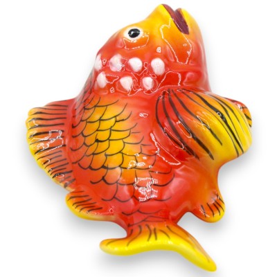 Scorfano, Peixe de Parede, em cerâmica fina, altura 12 x 20 cm aprox. (1 peça) com opção de cor - 