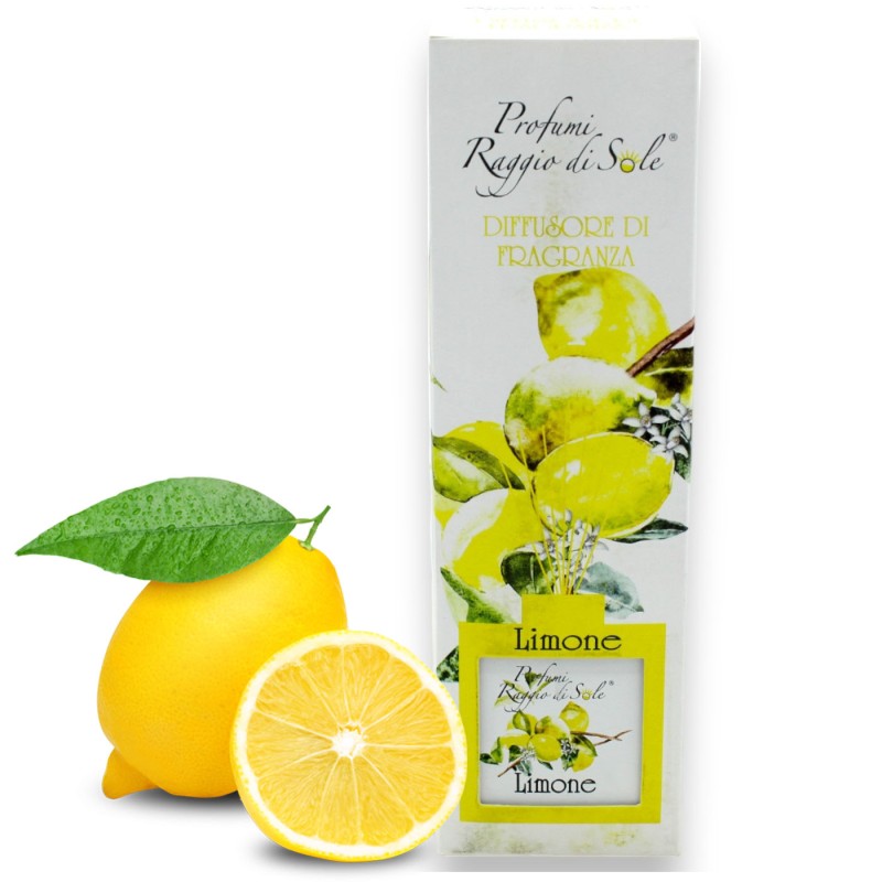 "Raggio di Sole" essensdiffusor. Diffusor med 7 pinnar, i olika dofter (1 st) 100 ml, varaktighet ca 120 dagar. - 