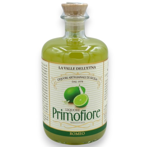 Primofiore, Siciliaanse Limoncello, Citroenlikeur, 500 ml - Vol. 28% - 