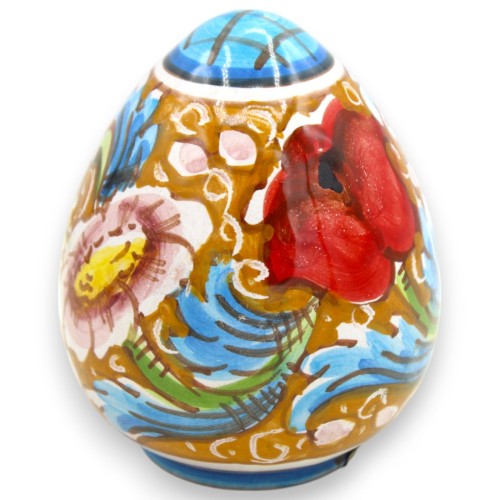 Caltagirone Ceramic Egg, Two Size Options and Various Decorations (1pc) -  2