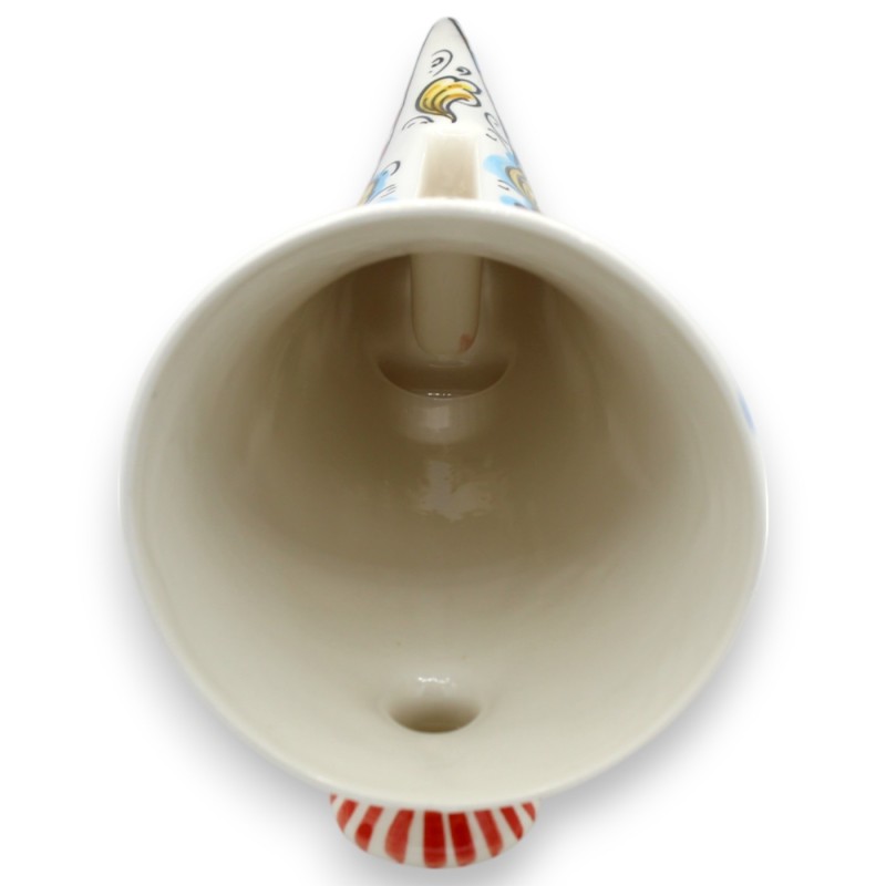 Amplificateur de son de klaxon pour smartphone, céramique de Caltagirone, L 34 x 16 cm environ. décoration citron et fig