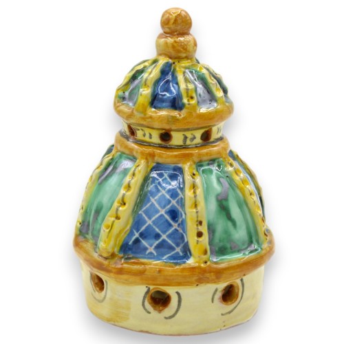 Dôme de la cathédrale de San Giuliano, céramique de Caltagirone - h 11 x 7 cm environ (1 pièce) deux options de décorati 2