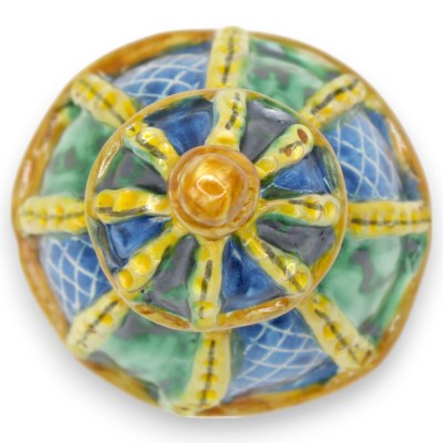 Cúpula da Catedral de San Giuliano, cerâmica de Caltagirone - h 11 x 7 cm aprox. (1 peça) duas opções de decoração - 