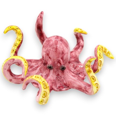 Octopusstandaard (1 stuk) handgemaakt van Caltagirone-keramiek - verschillende kleur- en maatopties - 