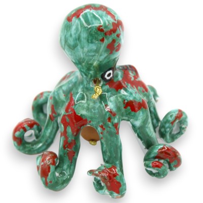 Bell and Support Octopus (1 pc) in fine ceramic - various color and size options - 