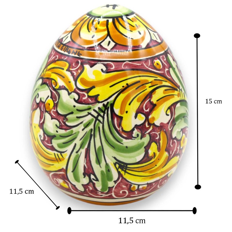 Jajko ceramiczne Caltagirone, wys. ok. 15 cm (1 szt.) Różne opcje dekoracji - 