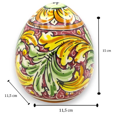 Jajko ceramiczne Caltagirone, wys. ok. 15 cm (1 szt.) Różne opcje dekoracji - 