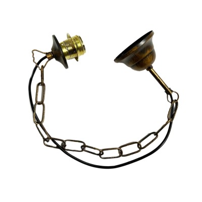 Kit chaîne en fer forgé pour lustre, système électrique inclus - douille E27 - 