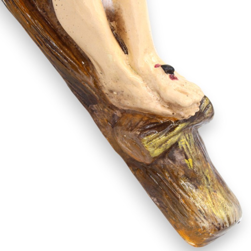 100 % handgjort krucifix, handdekorerat - h 45 x 30 cm ca. - 