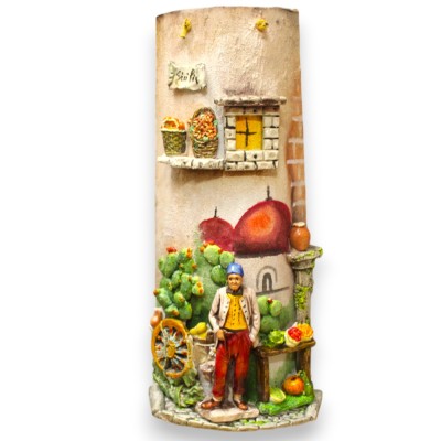 100 % handgefertigte Riesenfliese, H 50 x 20 cm ca. Anwendungen Palermo Szenario - 