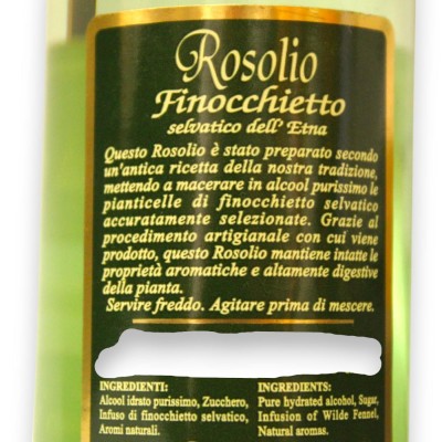 Wilder Fenchel Rosolio vom Ätna, Vol. 28 % – 100 ml - 