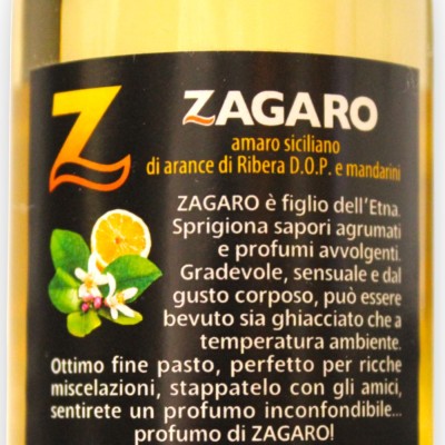 Siciliaanse bitter "Zagaro" gemaakt met Ribera DOP sinaasappelen en Siciliaanse mandarijnen, 2 formaatopties (1 eenheid)