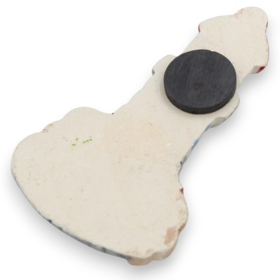 Fyrmagnet, siciliansk keramik, h 8 x 5 cm ca. (1 st) 100 % handgjord - 