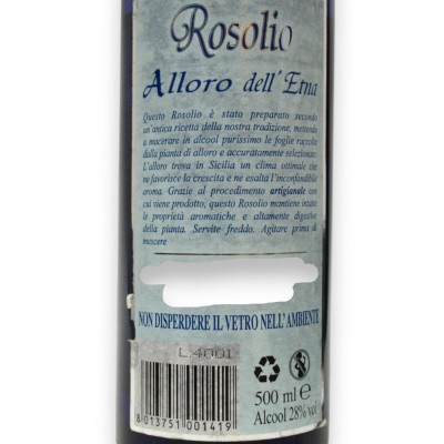 Etna Alloro Ambachtelijke Likeur, 28% Vol. - 500 ml - 