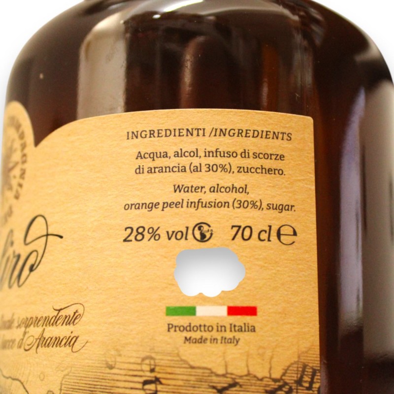 Infuso "Zefiro" alcolico all'Arancia, Vol.28% - 700 ml - 